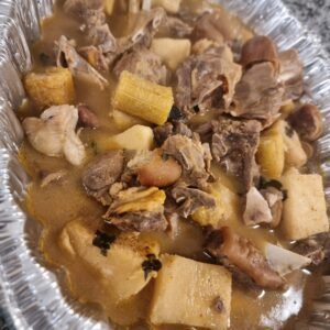 Ukodo (goat meat & unripe plantain)